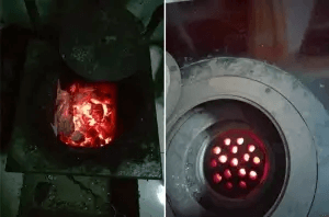 picture of coal burning for space heating/cooking