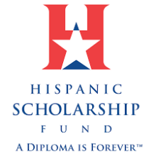 Logo for the Hispanic Scholarship Fund (HSF)