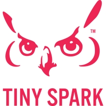 Logo for "Tiny Spark" podcast