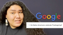Screenshot from Indigenous People Answer Commonly Googled Questions YouTube video