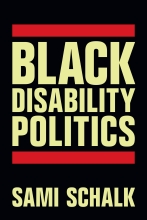 screenshot of cover of "Black Disability Politics" book