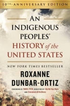 book cover with parts of American flag visible an the words "10th anniversary edition, "An Indigenous Peoples' History of the United States"