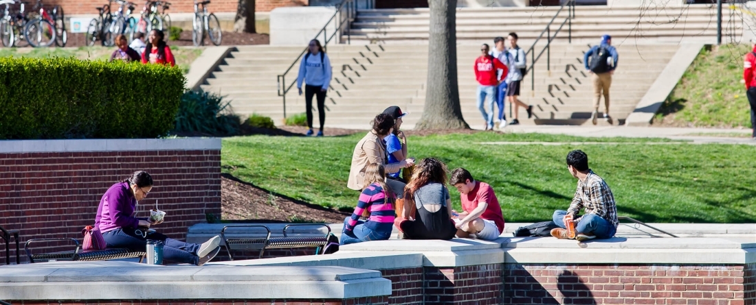 Students on campus