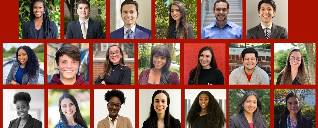 The Maryland Medallion Society is composed 20 top graduating seniors who have shown exemplary leadership, citizenship and have worked to advance UMD's interests.