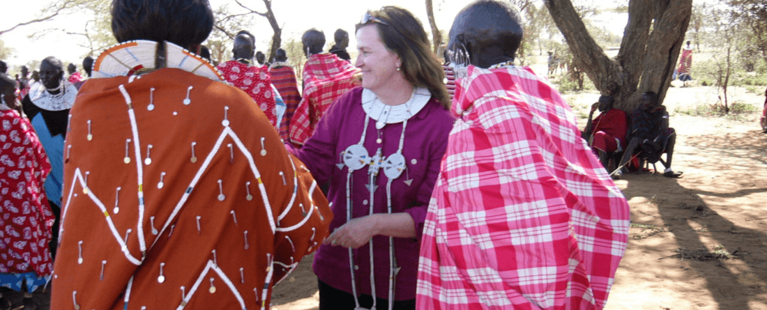 Dr. Margaret Brindle at Longido
