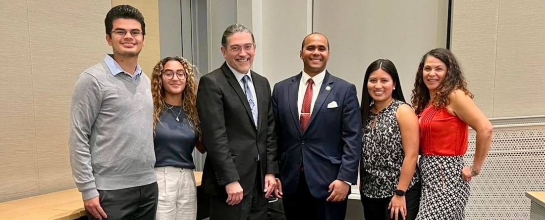 Yonathan Gonzalez Villatoro, Katherine Badia, Robert Santos, Jason Nuñez, Diana Carrillo, and Bridget Ruiz Rivezzo