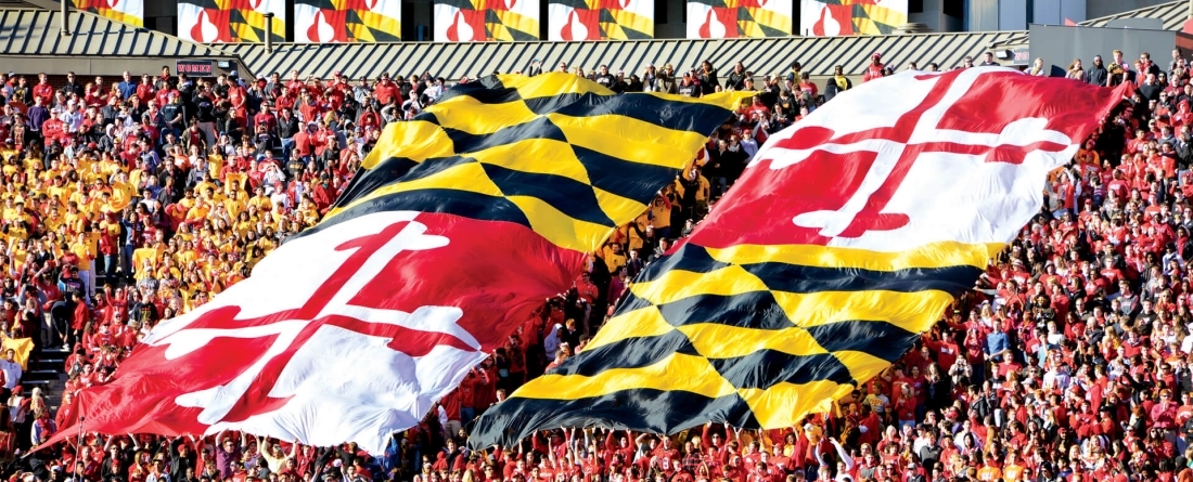 University of Maryland Football Fans at SECU Stadium