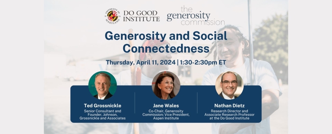 Generosity and Social Connectedness Webinar