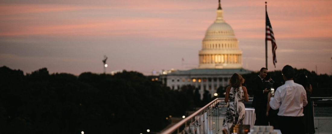 view of capitol from rooftop