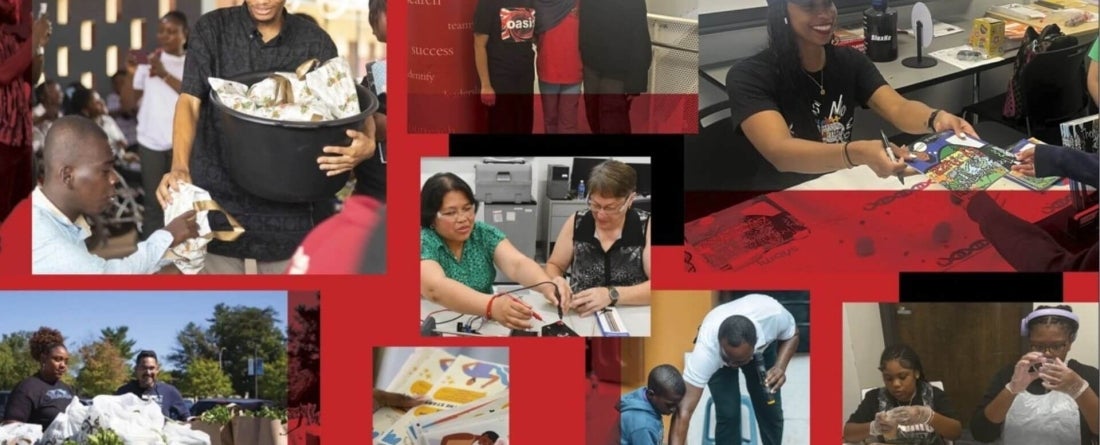 groups of people doing various kinds of good work