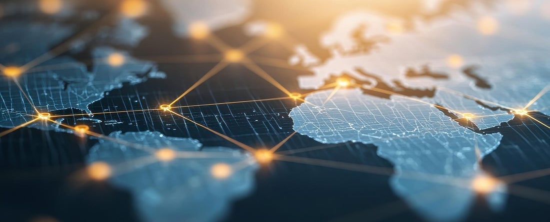 Global map with interconnections